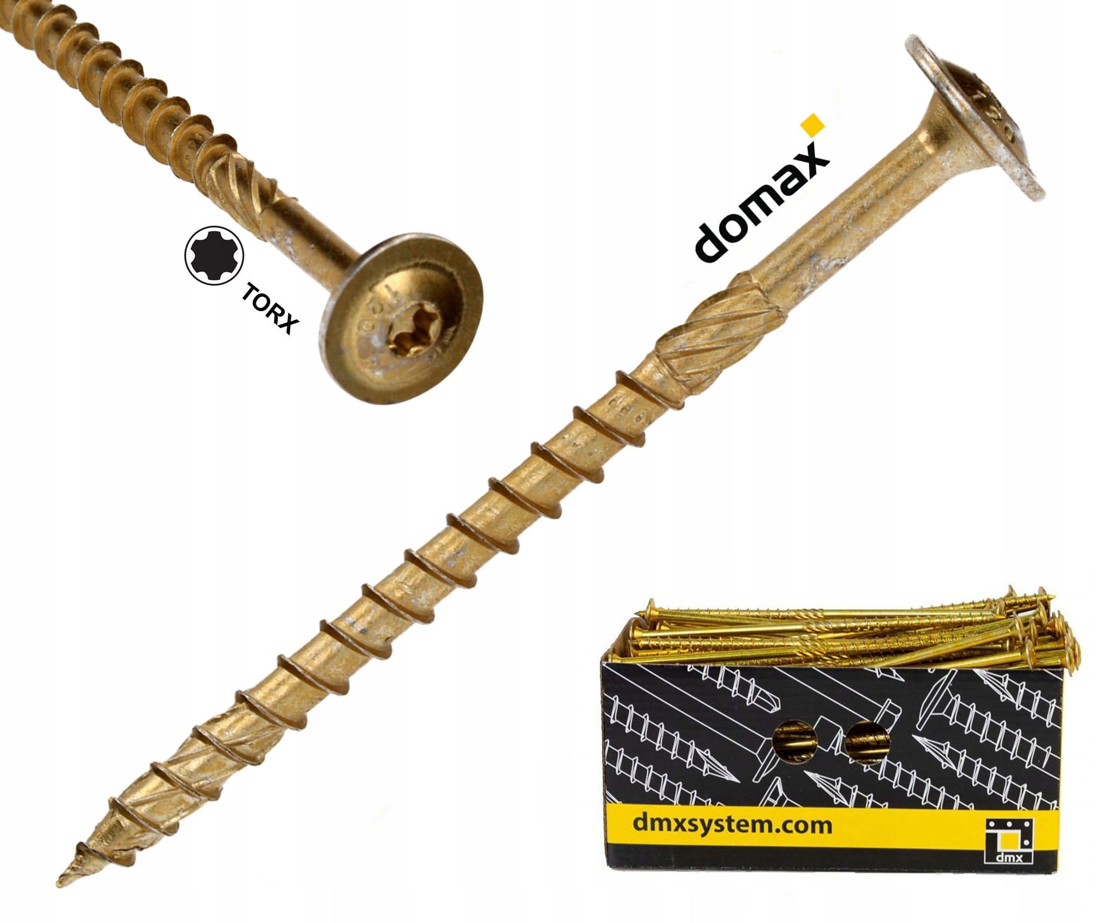 Domax skrutky do dreva 8 x 140 mm 50 ks.